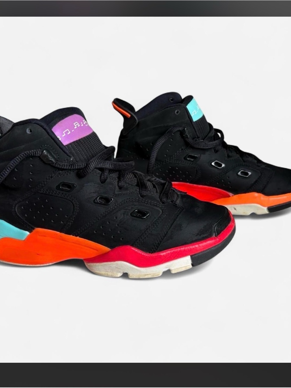 Jordan 6-17-23 Multi Total Orange Sneakers 5Y